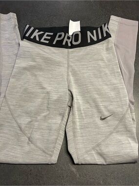 Nike Pro Kids' Gray Performance Leggings